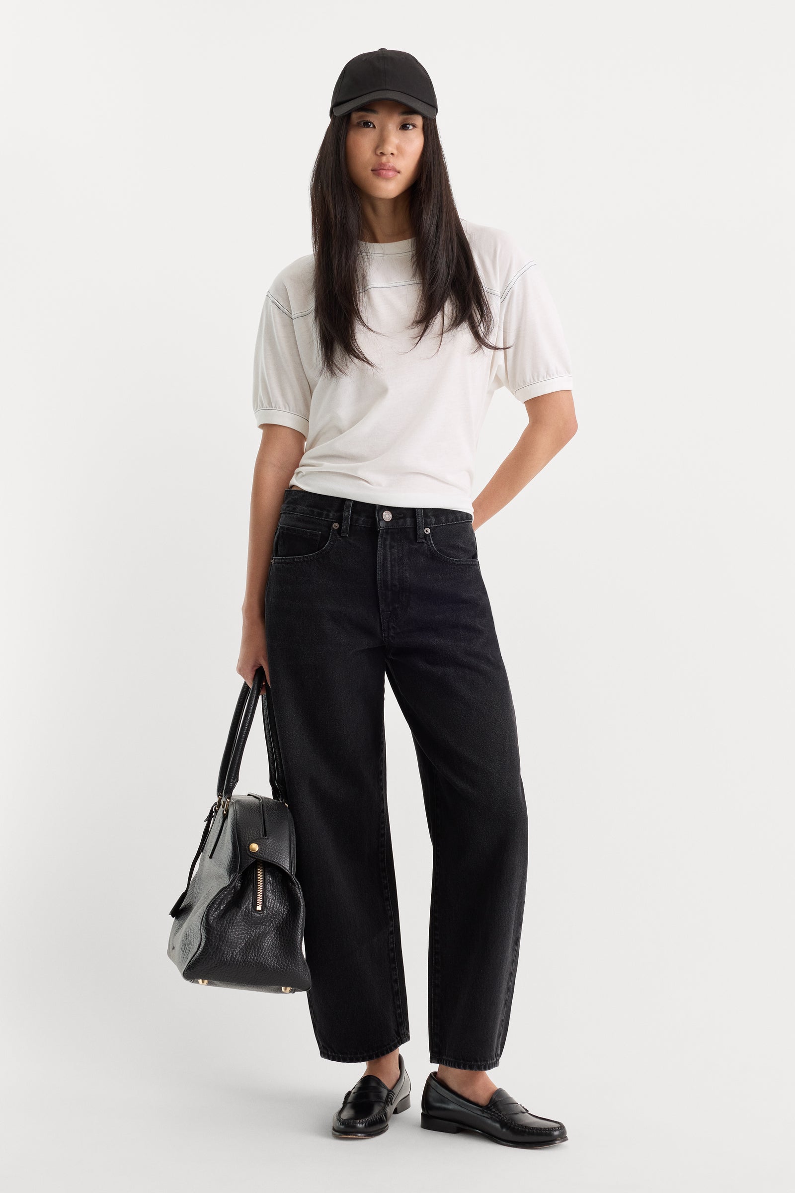 VINTAGE BARREL ANKLE JEANS | FLAT TYRE