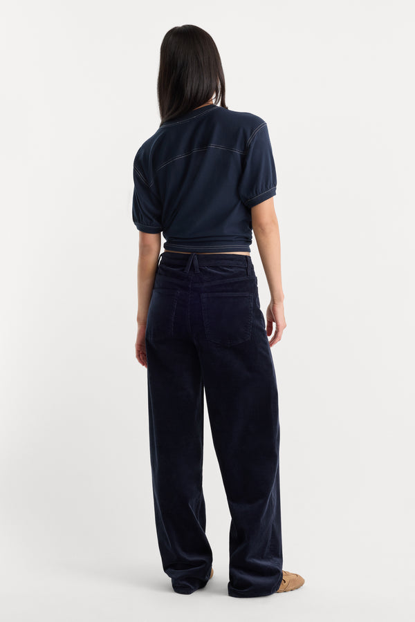 VINTAGE WIDE CORDUROY PANT | NEW NAVY002