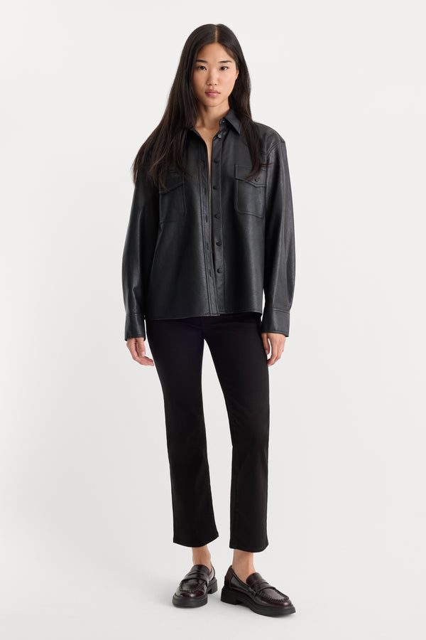 ALWAYS FITS GOOD LEGS STRAIGHT JEANS | BLACK001-1 | GOOD AMERICAN | MODEL_A