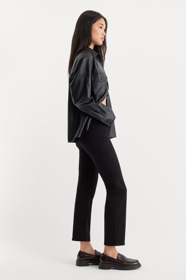 ALWAYS FITS GOOD LEGS STRAIGHT JEANS | BLACK001-3 | GOOD AMERICAN | MODEL_A