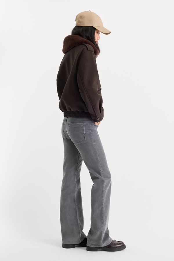 VINTAGE LOW RISE BOOTCUT CORDUROY PANT | WASHED SLATE