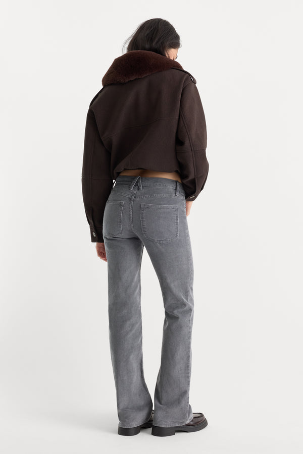 VINTAGE LOW RISE BOOTCUT CORDUROY PANT | WASHED SLATE