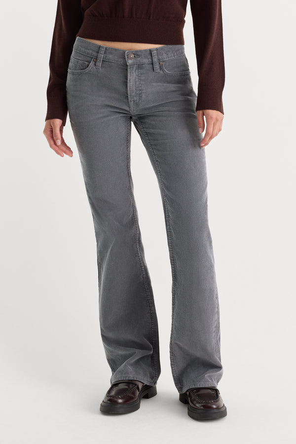 VINTAGE LOW RISE BOOTCUT CORDUROY PANT | WASHED SLATE