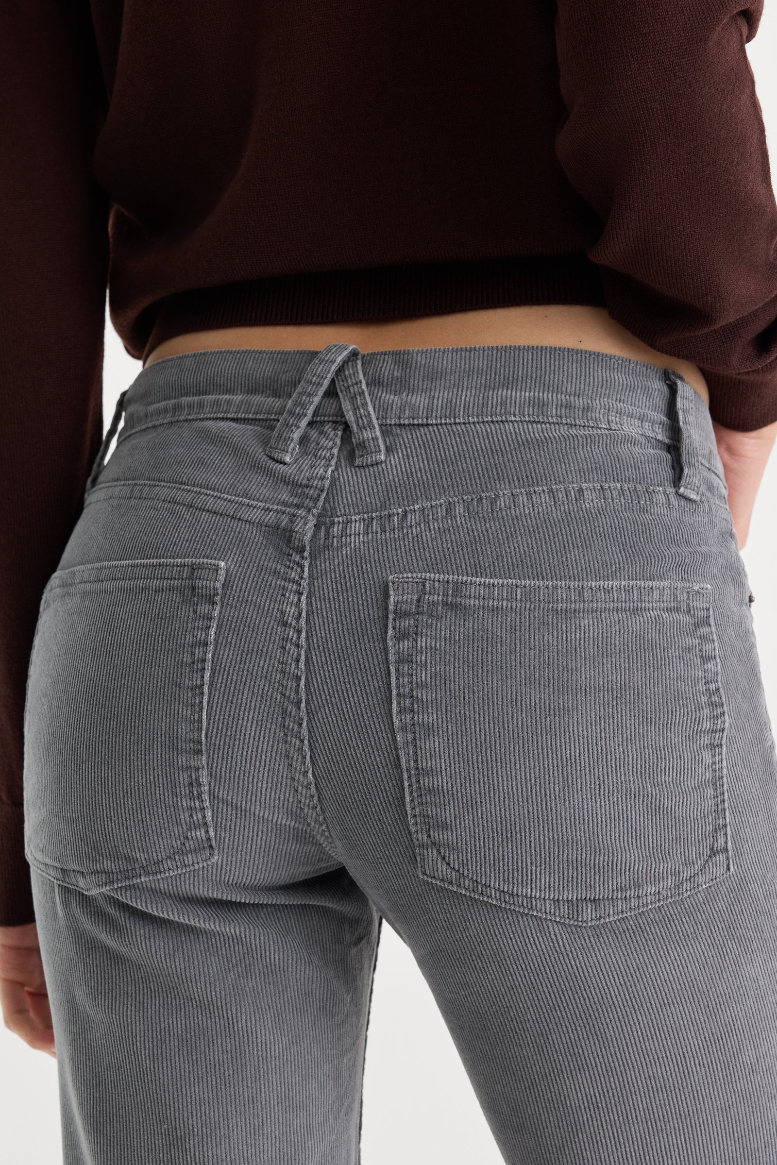VINTAGE LOW RISE BOOTCUT CORDUROY PANT | WASHED SLATE