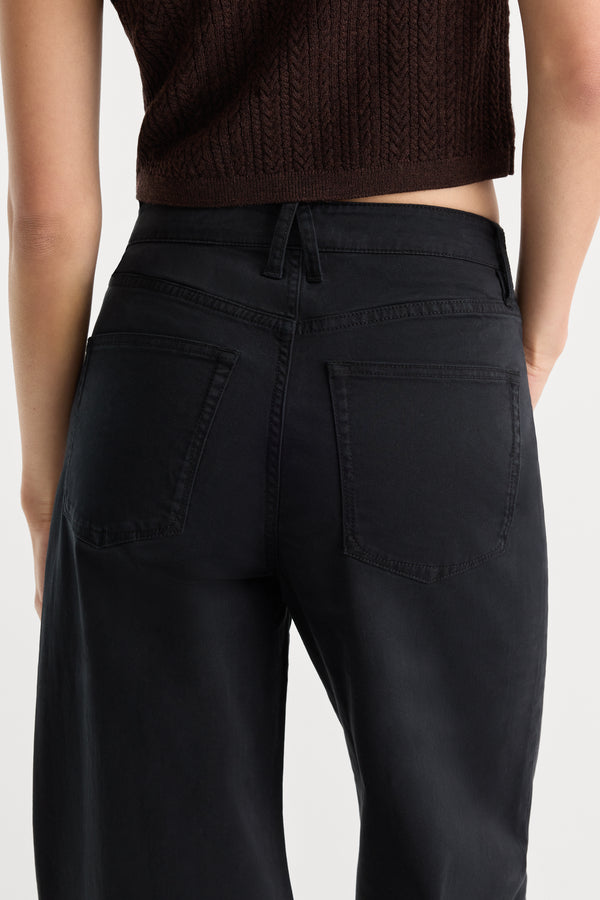 TWILL VINTAGE WIDE | BLACK001-6 | GOOD AMERICAN | MODEL