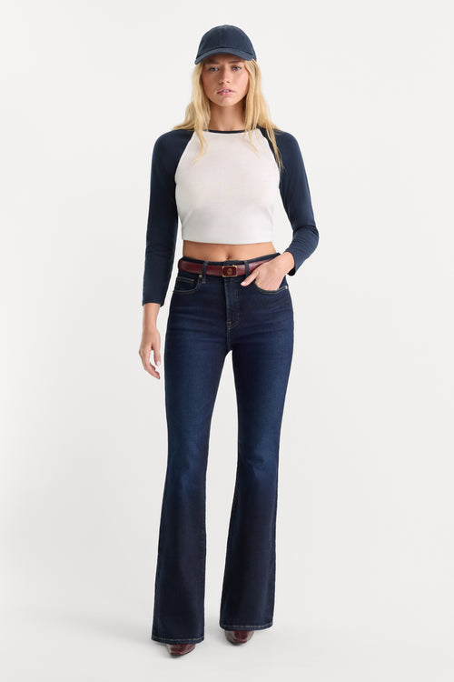GOOD LEGS FLARE JEANS | INDIGO1308