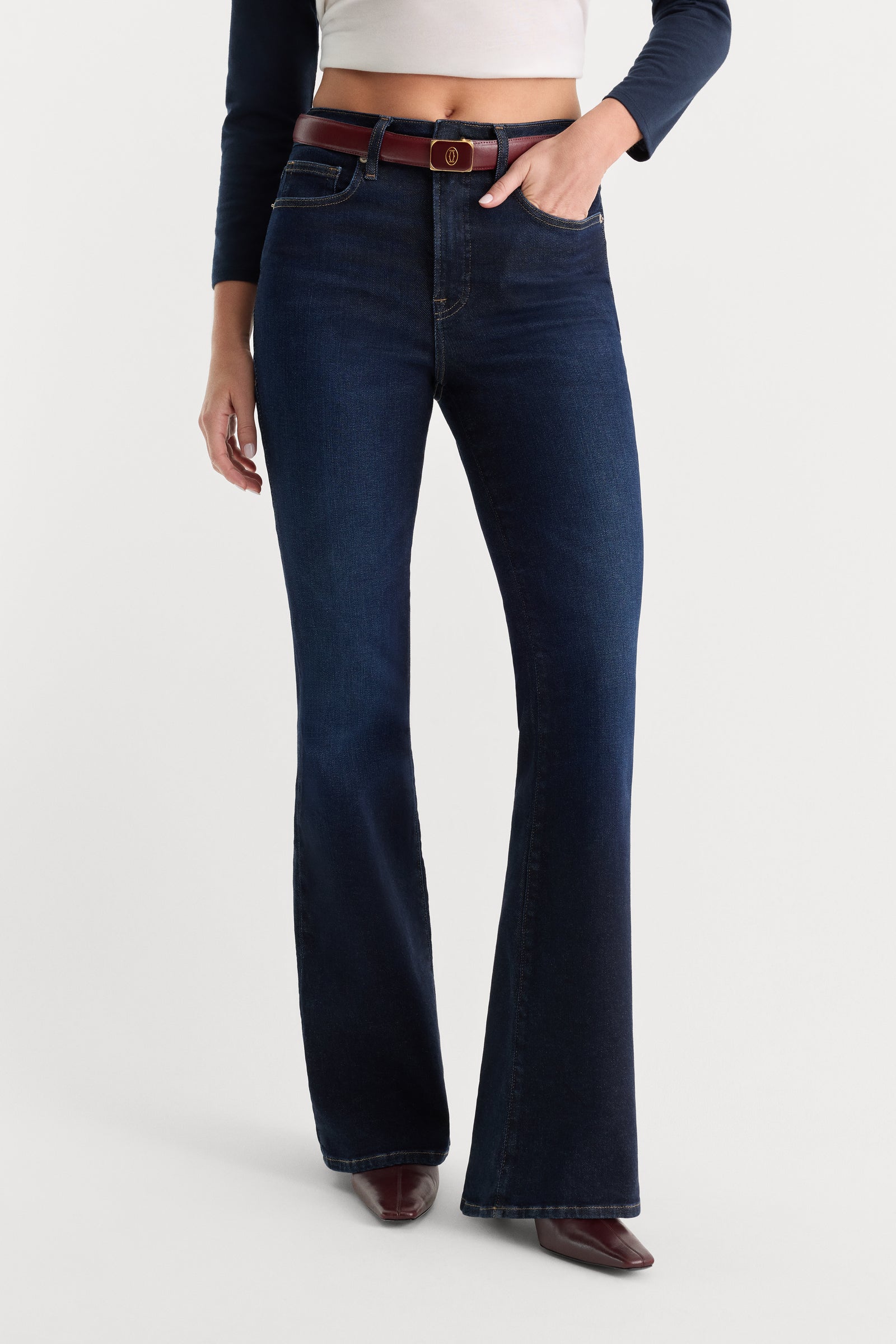 GOOD LEGS FLARE JEANS | INDIGO1308