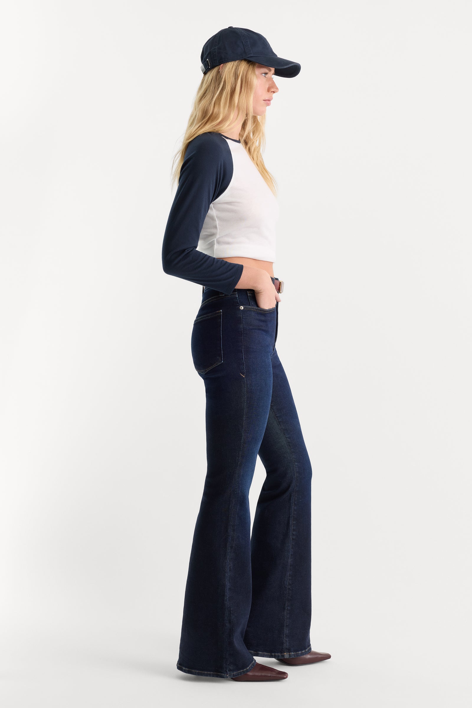 GOOD LEGS FLARE JEANS | INDIGO1308