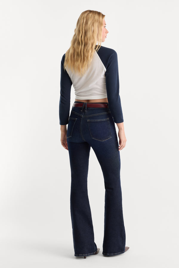 GOOD LEGS FLARE JEANS | INDIGO1308