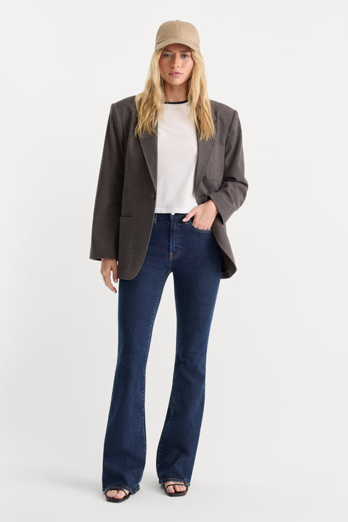 ALWAYS FITS GOOD LEGS FLARE JEANS LONG | INDIGO1317