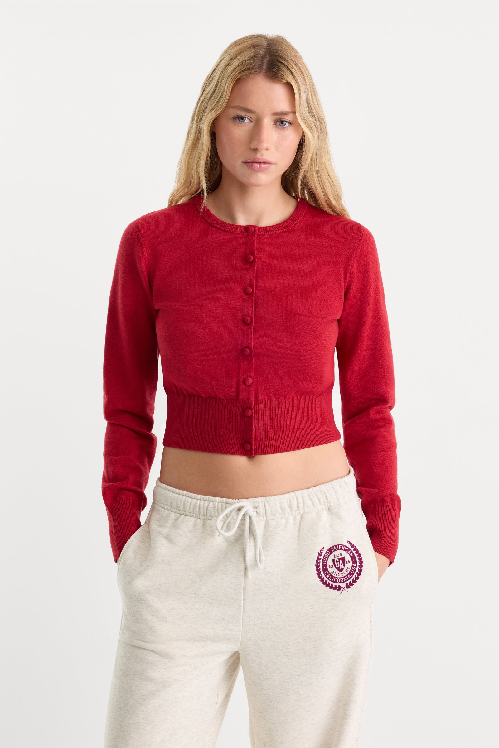 THE FINE KNIT CARDIGAN | CRIMSON ROSE