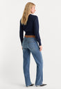 GOOD TRUE STRAIGHT JEANS | CREST-6 | GOOD AMERICAN | MODEL