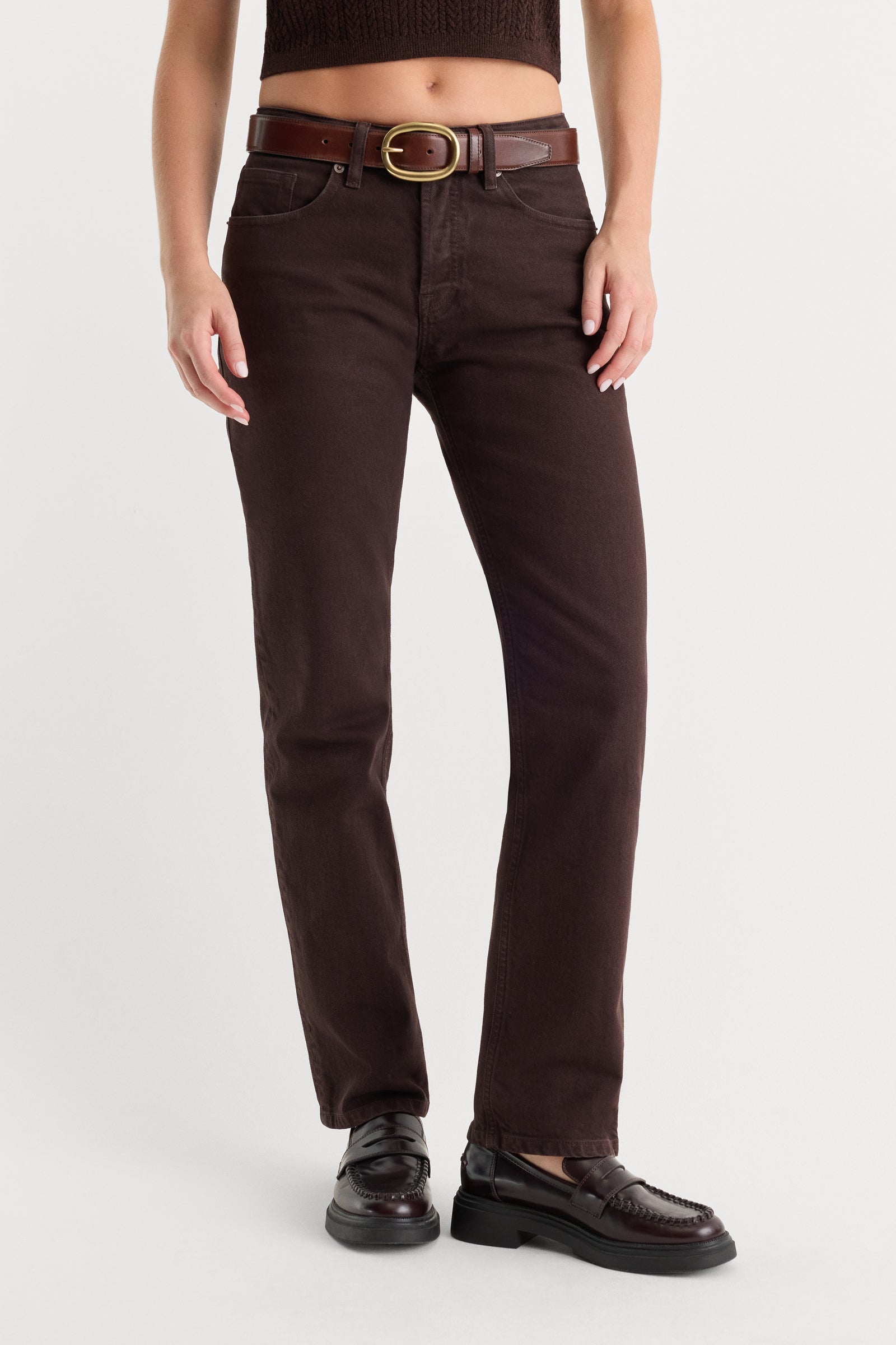 VINTAGE STRAIGHT JEANS | ESPRESSO