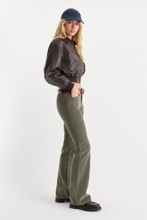 VINTAGE LOW RISE BOOTCUT CORDUROY PANT | WASHED CYPRESS