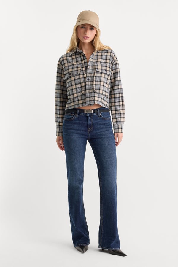 GOOD LOW RISE BOOTCUT JEANS | UMBER