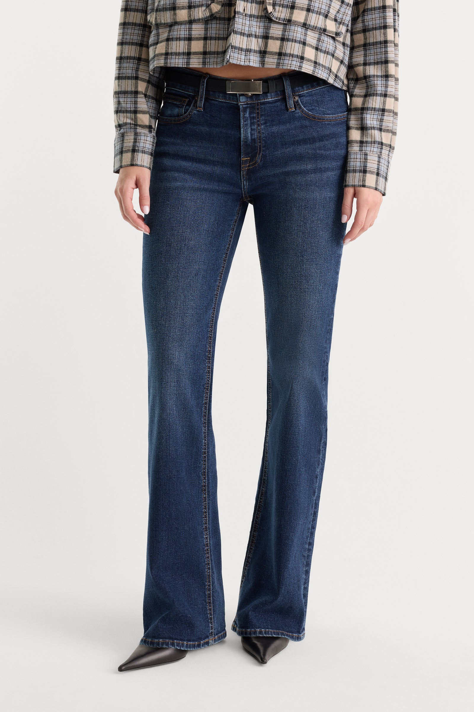 GOOD LOW RISE BOOTCUT JEANS | UMBER