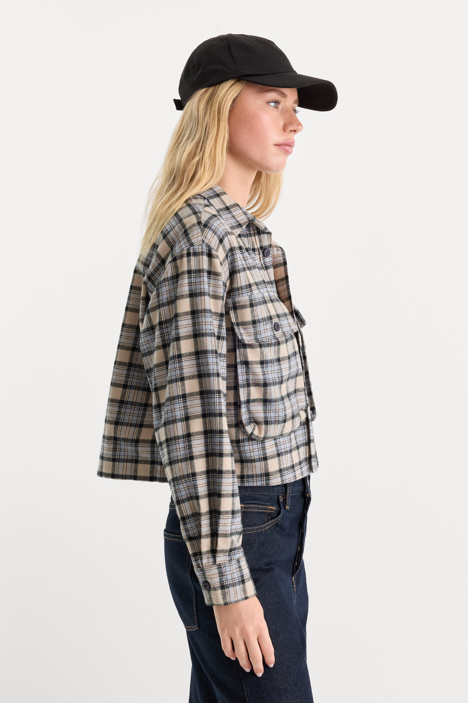 THE PATCH POCKET SHIRT | TAN PLAID