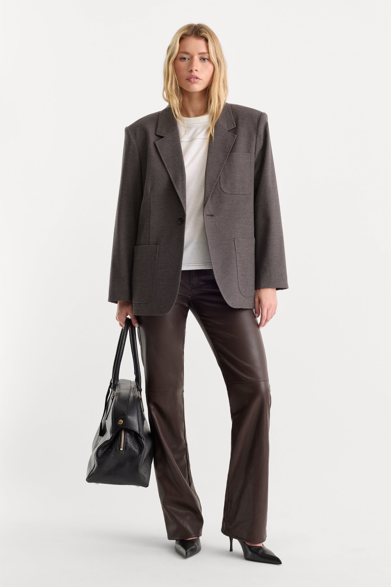 BETTER THAN LEATHER LOW RISE BOOTCUT PANT | ESPRESSO