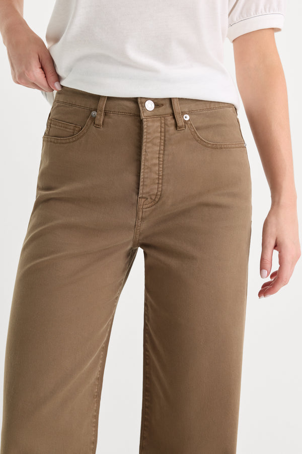 TWILL VINTAGE WIDE | TEA BARK-4 | GOOD AMERICAN | MODEL