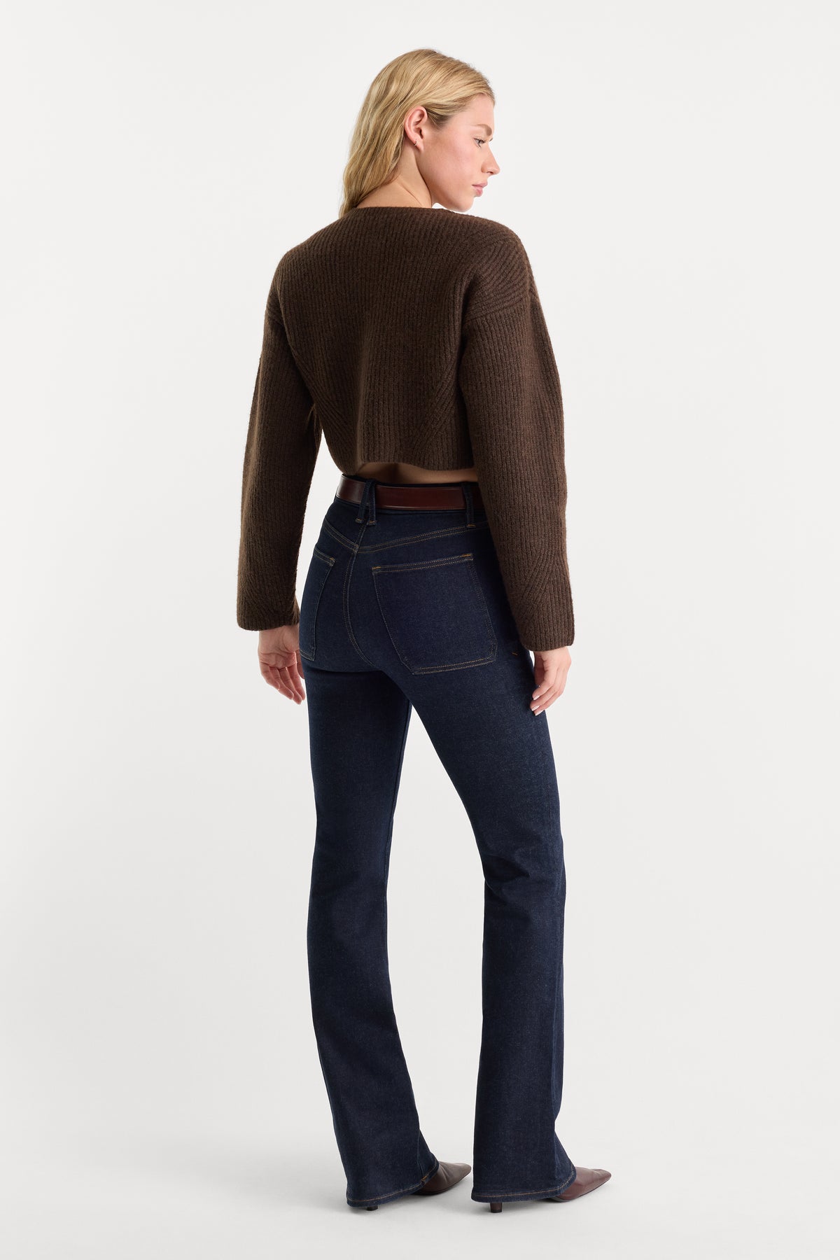 ALWAYS FITS PATCH POCKET GOOD CLASSIC BOOTCUT JEANS | DENETHICBLUE04-7 | GOOD AMERICAN | MODEL_A
