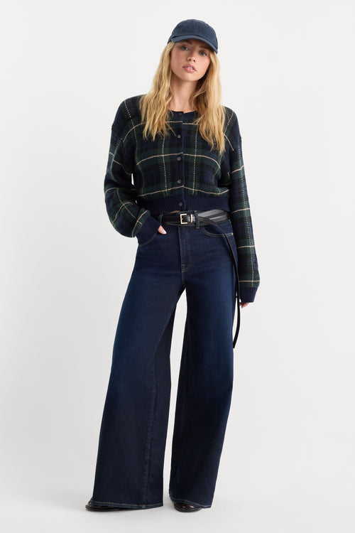 GOOD WAIST PALAZZO ANKLE JEANS | RINSE