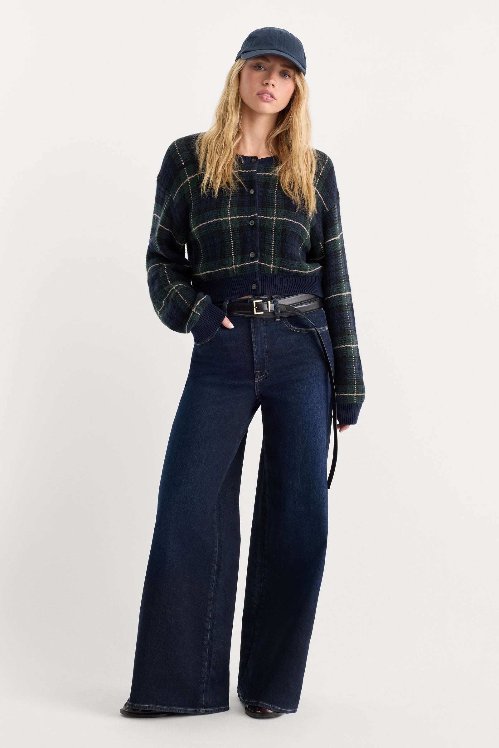 GOOD WAIST PALAZZO ANKLE JEANS | RINSE