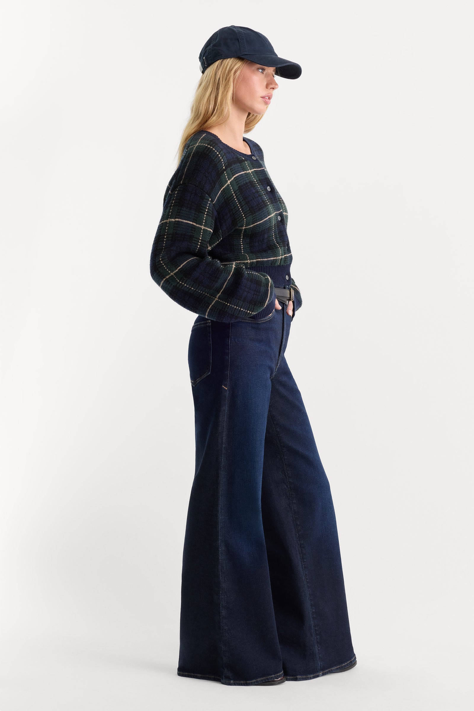 GOOD WAIST PALAZZO ANKLE JEANS | RINSE