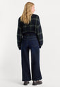 GOOD WAIST PALAZZO ANKLE JEANS | RINSE-3 | GOOD AMERICAN | MODEL