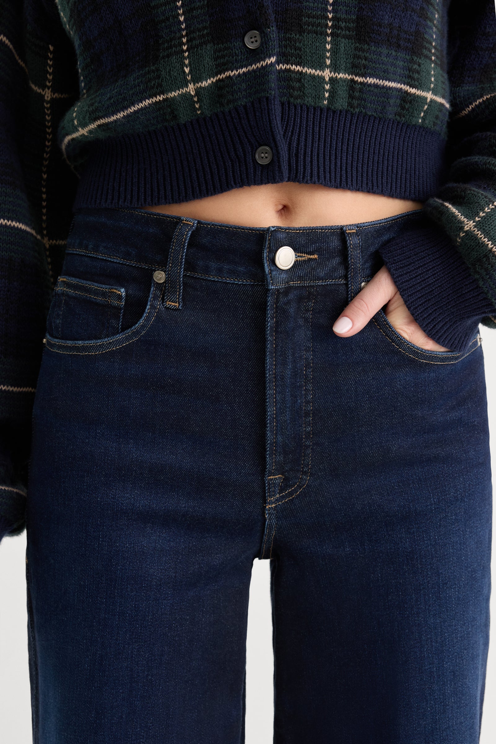GOOD WAIST PALAZZO ANKLE JEANS | RINSE