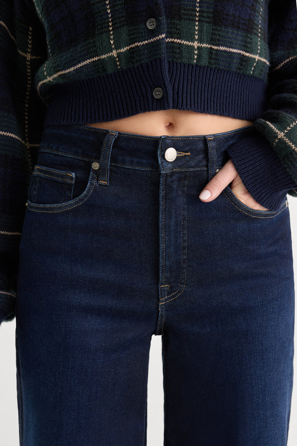 GOOD WAIST PALAZZO ANKLE JEANS | RINSE
