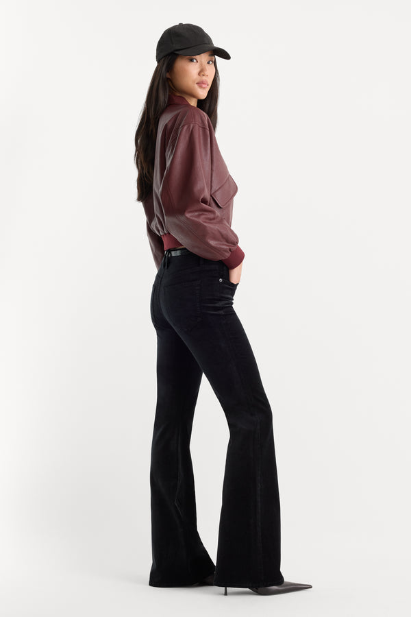 VELVET GOOD LEGS FLARE PANT | BLACK