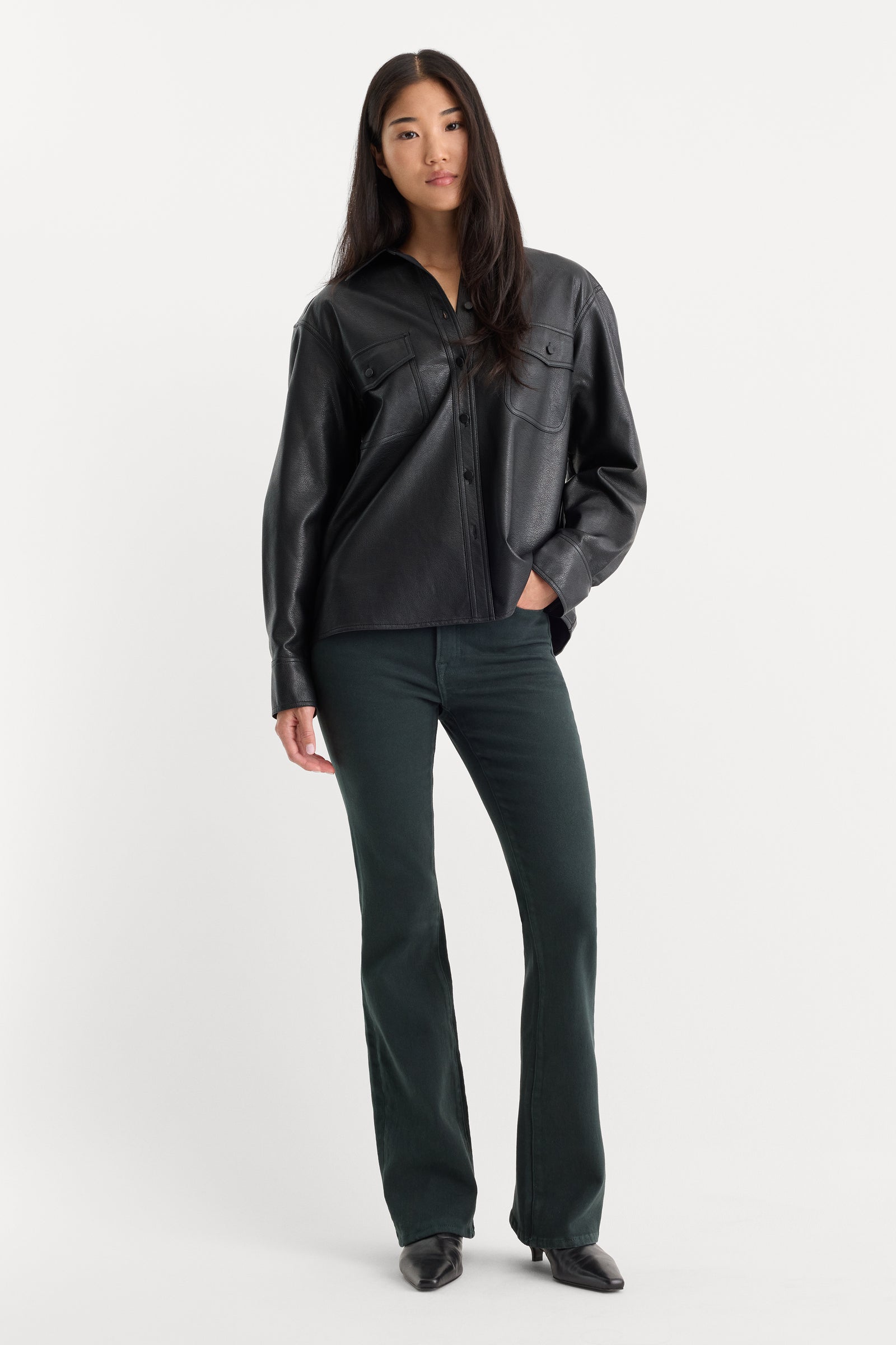 GOOD CLASSIC BOOTCUT JEANS | FOREST GREEN