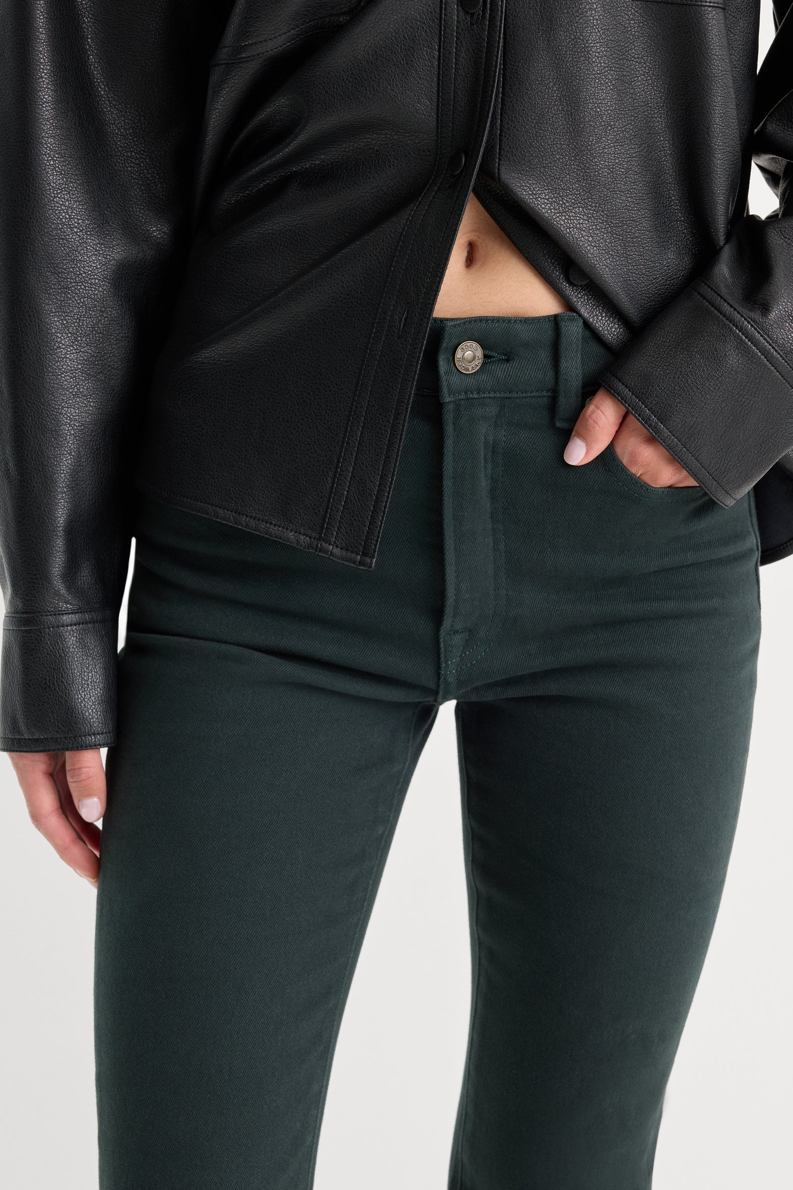 GOOD CLASSIC BOOTCUT JEANS | FOREST GREEN