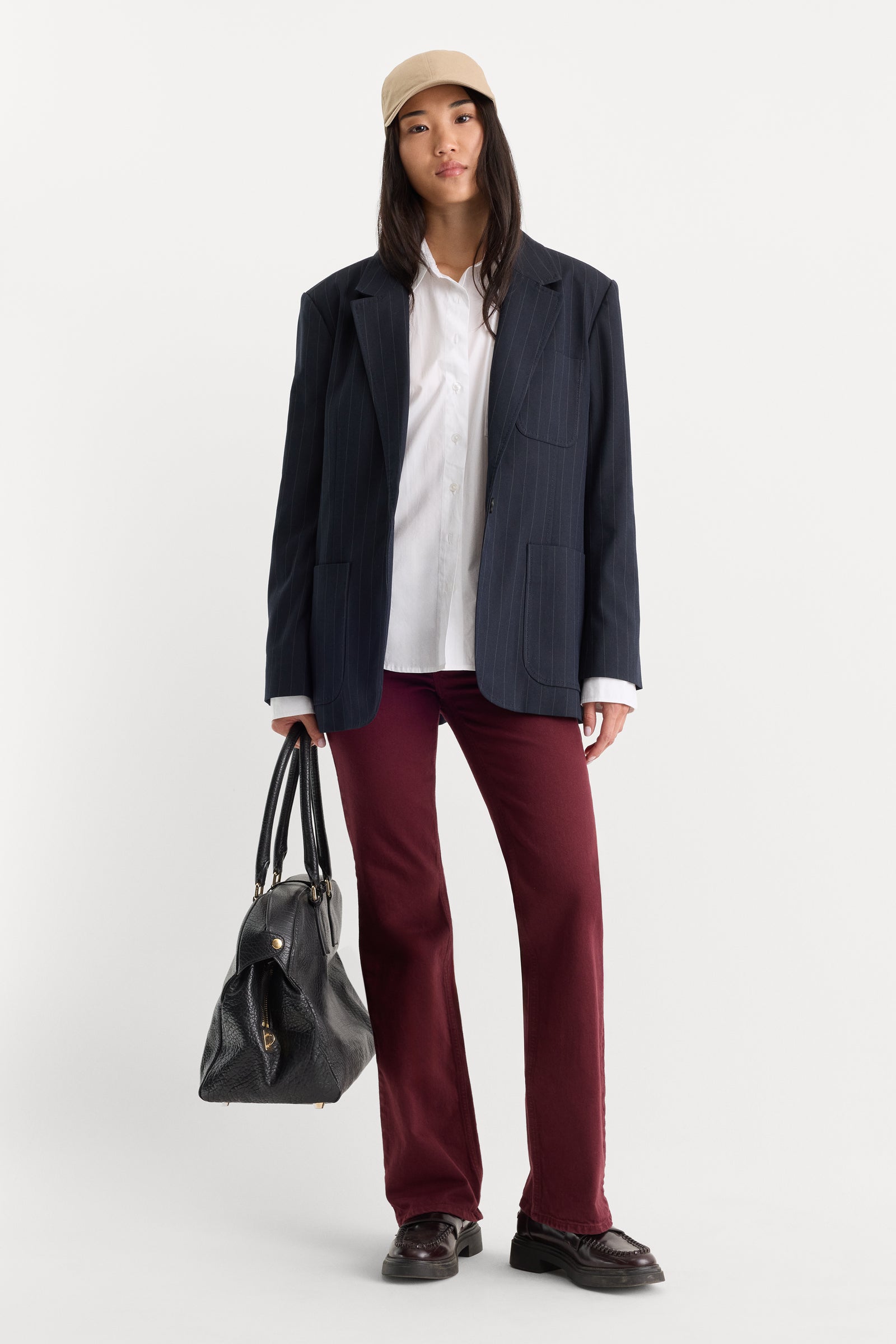 VINTAGE LOW RISE BOOTCUT JEANS | BERRY NOIR