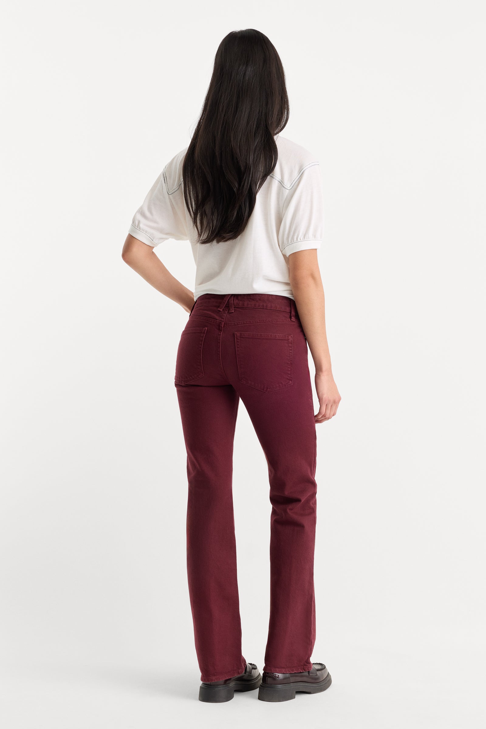 VINTAGE LOW RISE BOOTCUT JEANS | BERRY NOIR