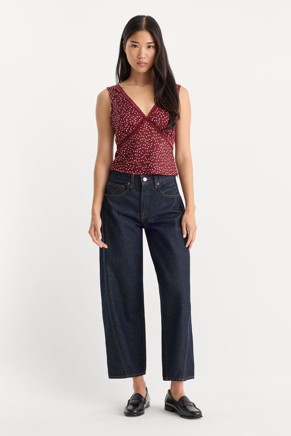VINTAGE BARREL ANKLE JEANS | RINSE