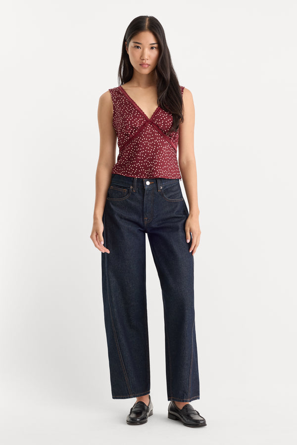 VINTAGE BARREL ANKLE JEANS | RINSE