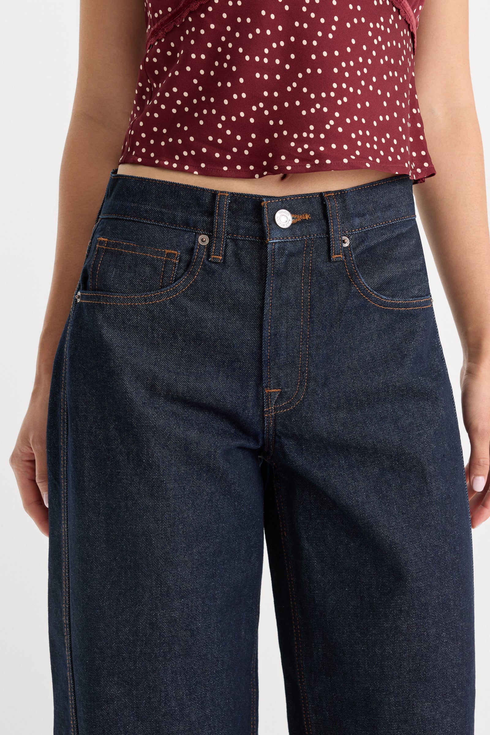 VINTAGE BARREL ANKLE JEANS | RINSE