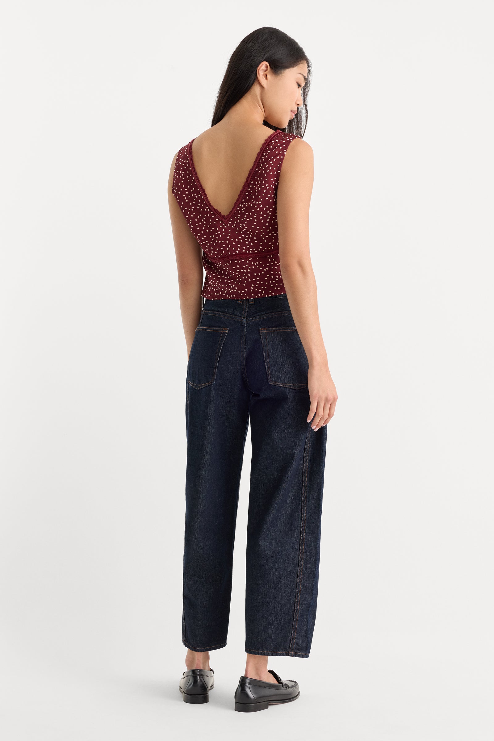 VINTAGE BARREL ANKLE JEANS | RINSE