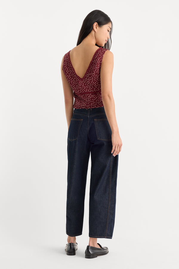 VINTAGE BARREL ANKLE JEANS | RINSE