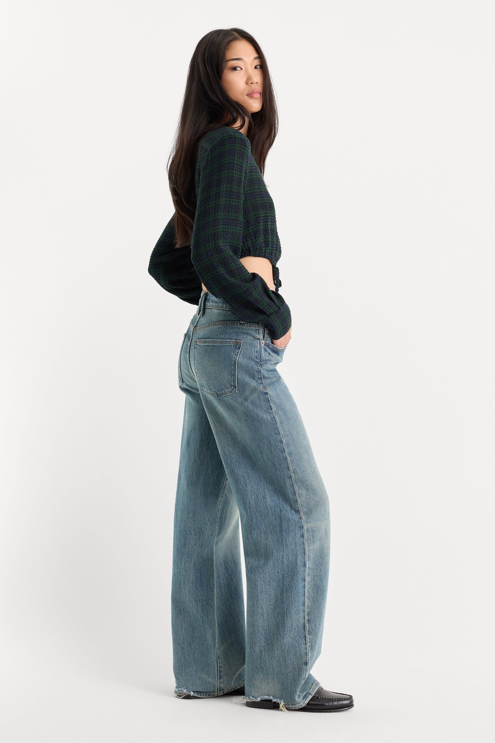 VINTAGE WIDE JEANS | OAK