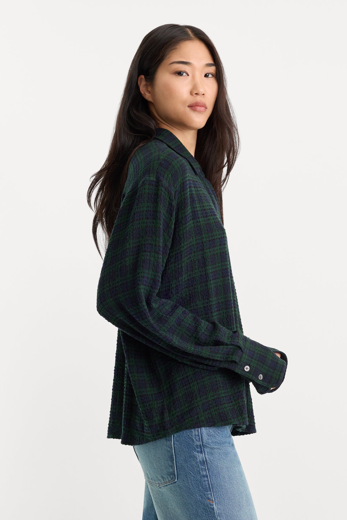 THE CRINKLE EASY SHIRT | FOREST PLAID
