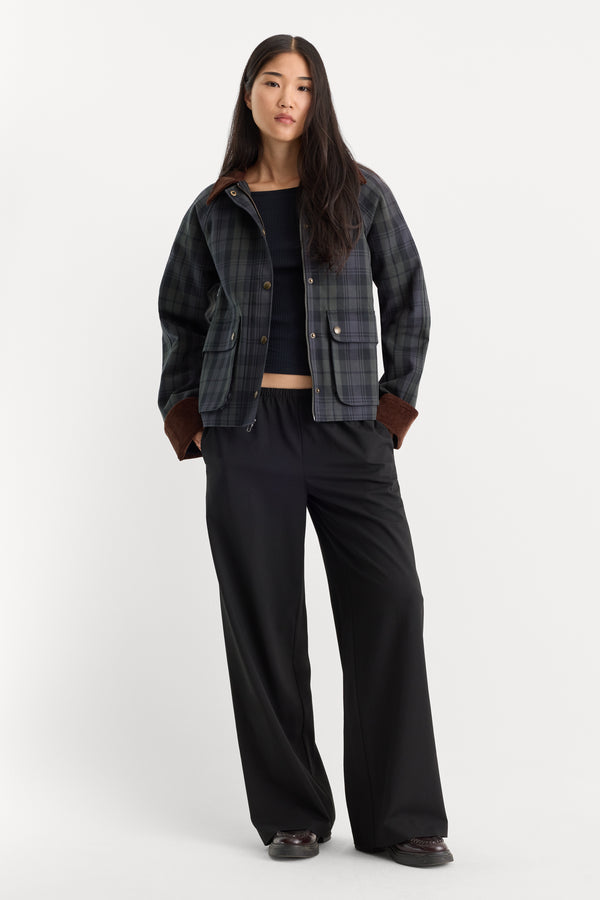THE HERITAGE JACKET | NAVY AND GREEN PLAID