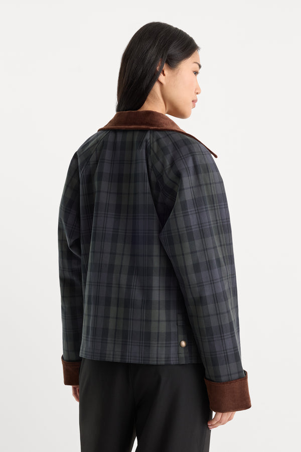 THE HERITAGE JACKET | NAVY AND GREEN PLAID