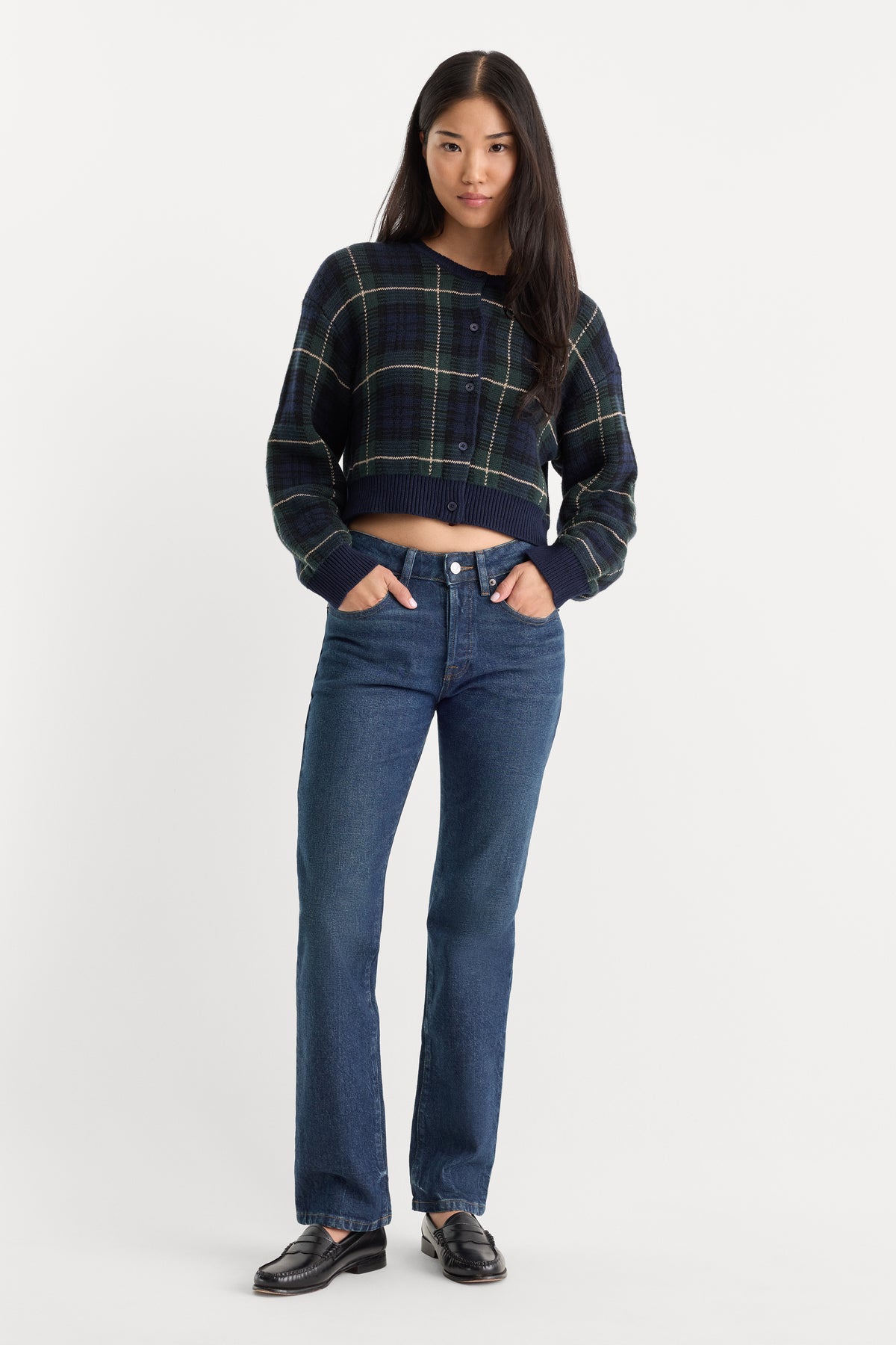 VINTAGE STRAIGHT JEANS | QUIRK-1 | GOOD AMERICAN | MODEL