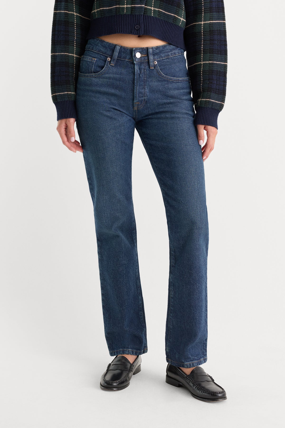 VINTAGE STRAIGHT JEANS | QUIRK-2 | GOOD AMERICAN | MODEL