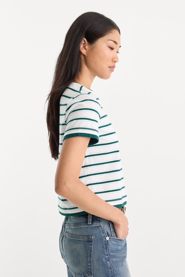 THE LAYERED TEE | FOREST MULTI STRIPE