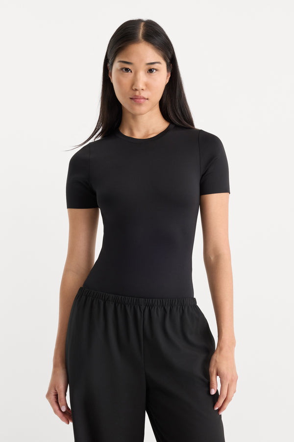 THE SCULPTING MODERN BODYSUIT| BLACK