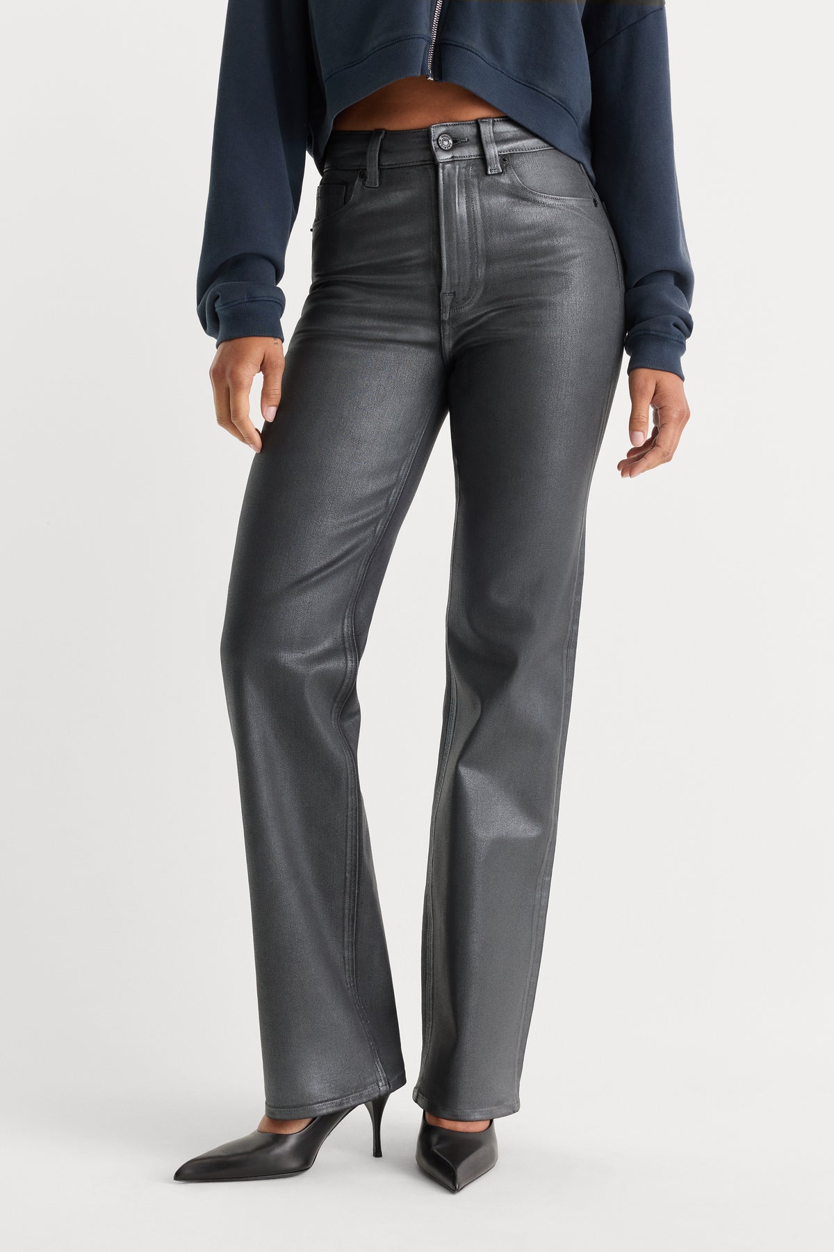 COATED GOOD TRUE STRAIGHT JEANS | RUNE