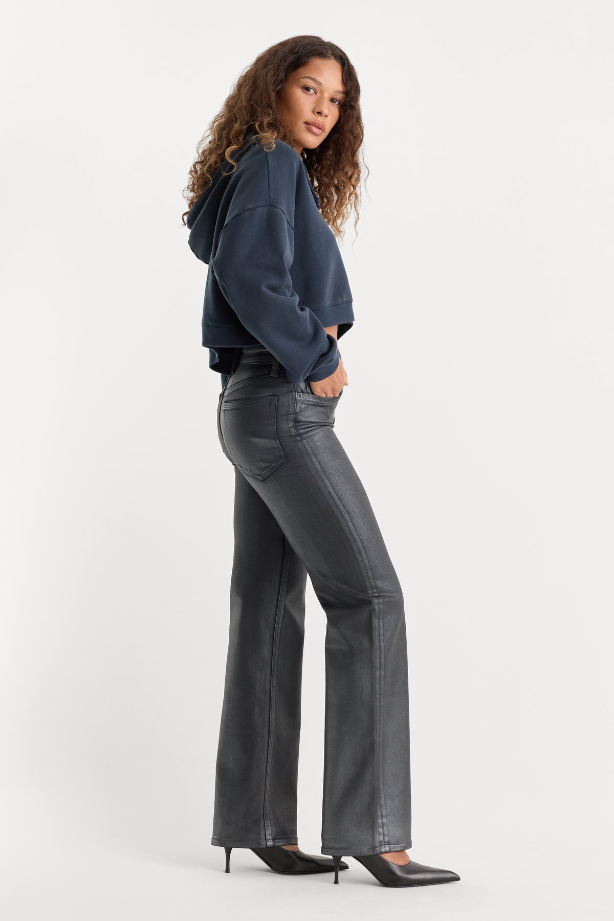 COATED GOOD TRUE STRAIGHT JEANS | RUNE